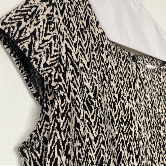 calvin klein black + ivory knit dress - Picture 4 of 8